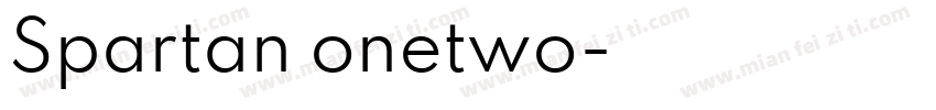 Spartan onetwo字体转换